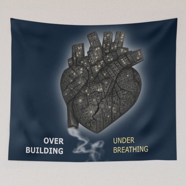 Item preview, Overbuilding Underbreathing – Urban Heart Chaos designed and sold by LeelaWorks.org.