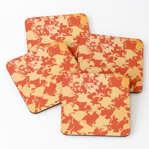 Item preview, Red and Orange Psycheledic Whirl – Fluid Organic Pattern designed and sold by MH-Studio.