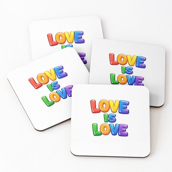 Item preview, Love Is Love Rainbow Typography LGBT Pride Design | Gay Pride Gift Idea designed and sold by PoojaArtLab.