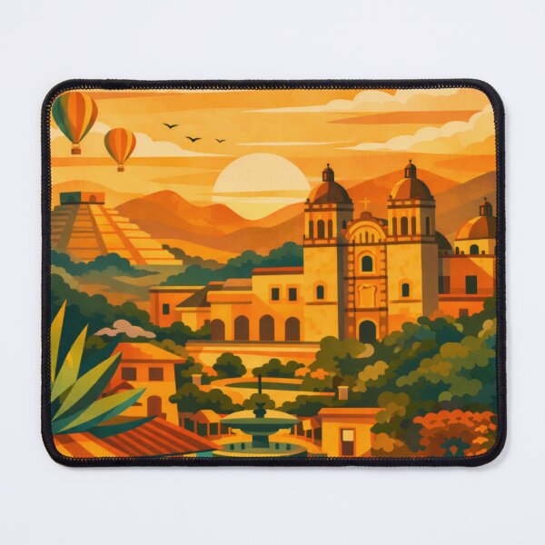 Item preview, Oaxaca Mexico Vintage Travel Art  designed and sold by MatthewHeights.