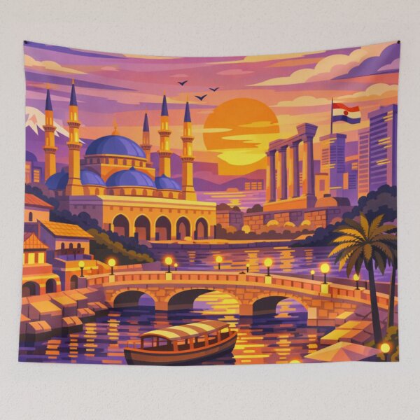 Item preview, Beirut Lebanon Vintage Travel Art  designed and sold by MatthewHeights.