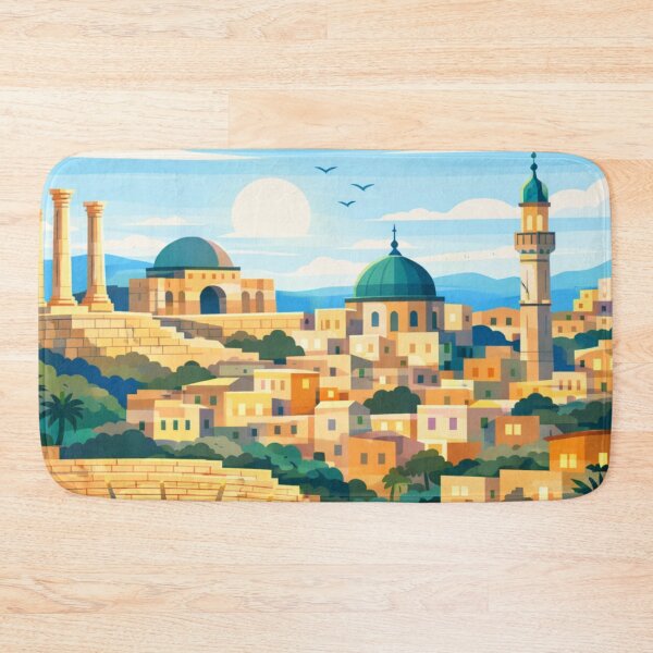 Item preview, Amman Jordan Vintage Travel Art  designed and sold by MatthewHeights.