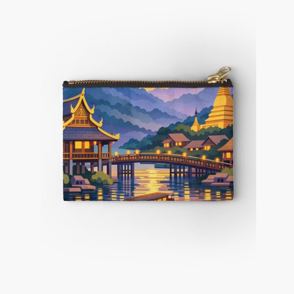 Item preview, Luang Prabang Laos Vintage Travel Art designed and sold by MatthewHeights.