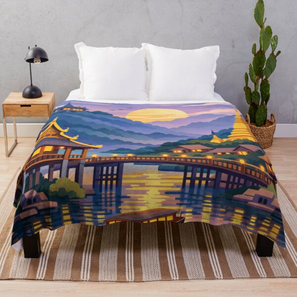 Item preview, Luang Prabang Laos Vintage Travel Art designed and sold by MatthewHeights.
