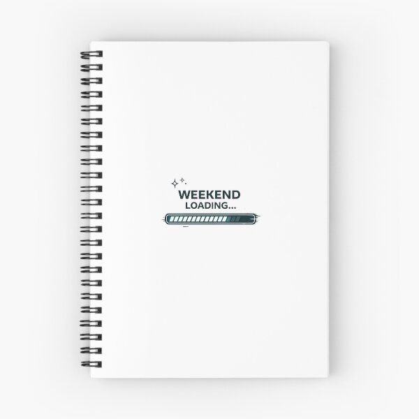 Item preview, Weekend Loading Funny – Tech Style Loading Bar Minimal Aesthetic Design designed and sold by MinimalMood Studio.