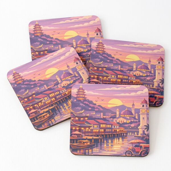 Item preview, George Town Penang Vintage Travel Art designed and sold by MatthewHeights.