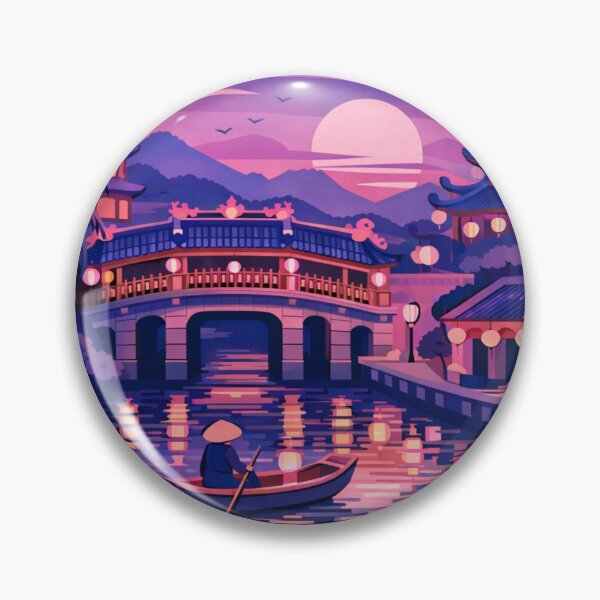 Item preview, Hoi An Vietnam Vintage Travel Art  designed and sold by MatthewHeights.