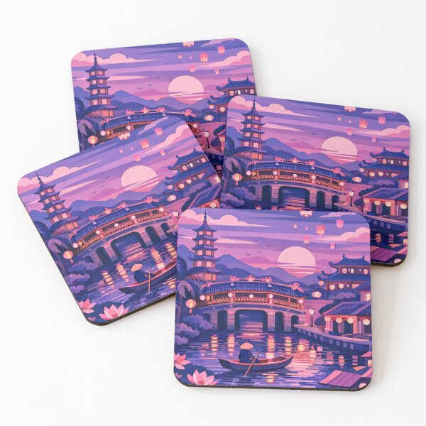 Item preview, Hoi An Vietnam Vintage Travel Art  designed and sold by MatthewHeights.