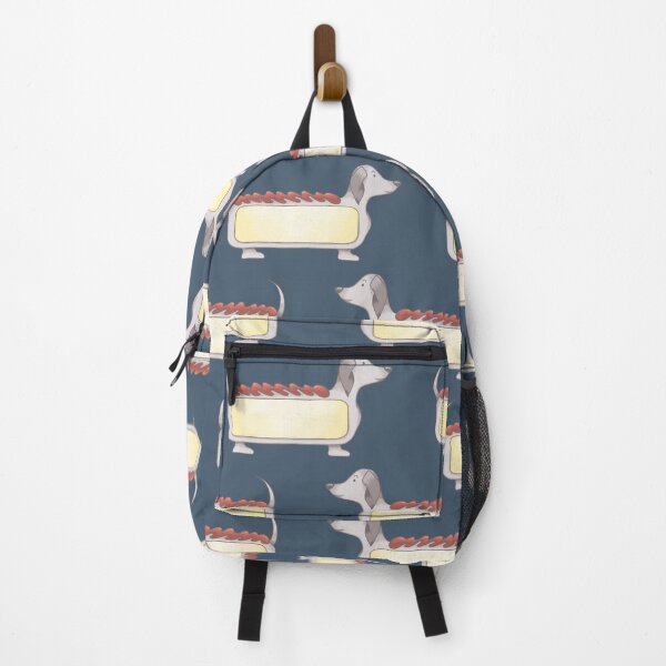 Item preview, Hot dog sausage dog navy blue designed and sold by Bonny-Shatwell.