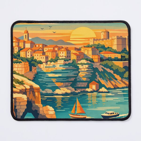 Item preview, Bonifacio Corsica Vintage Travel Art  designed and sold by MatthewHeights.