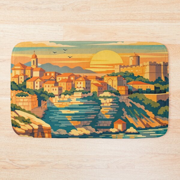 Item preview, Bonifacio Corsica Vintage Travel Art  designed and sold by MatthewHeights.