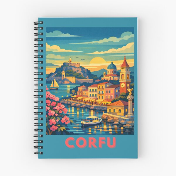 Item preview, Corfu Greece Vintage Travel Art designed and sold by MatthewHeights.