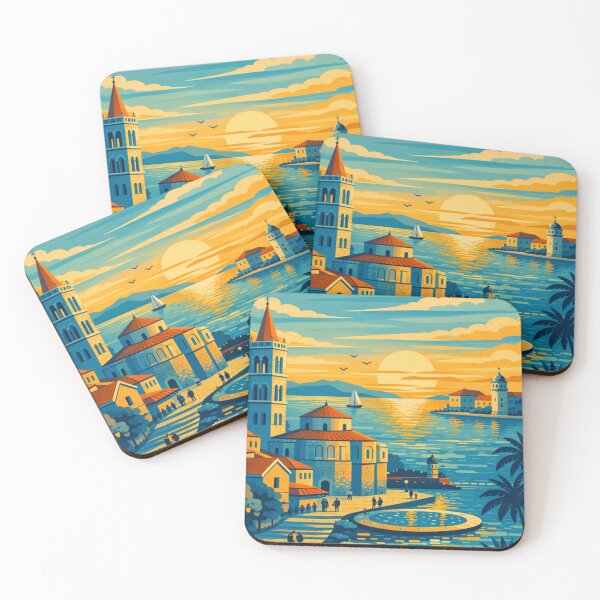Item preview, Zadar Croatia Vintage Travel Art  designed and sold by MatthewHeights.