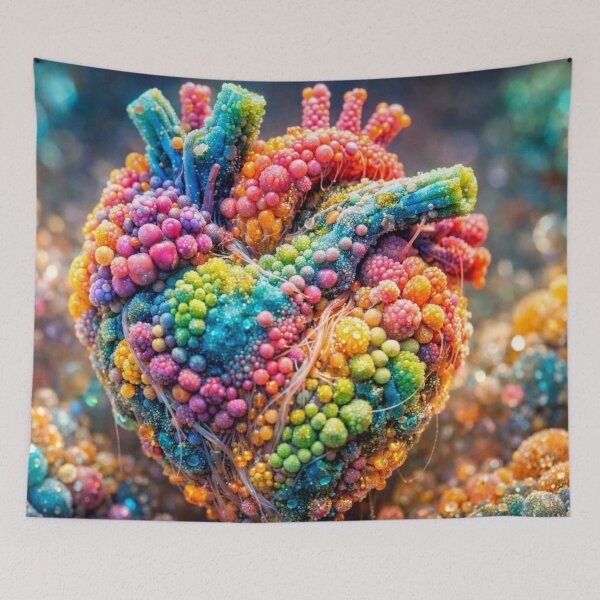 Item preview, Microbial Bioluminescen anatomical heart designed and sold by AndreBarnard.