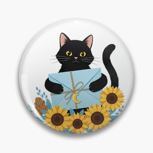 Item preview, Blue Envelope Black Cat designed and sold by pumsquare.
