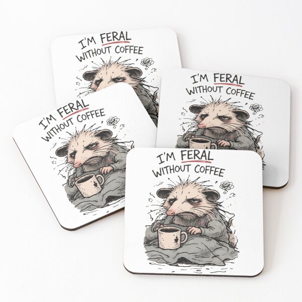 Item preview, I'm Feral without coffee T-Shirt | Funny Dark Humor Coffee Protest Tee | Unhinged Animal Sign Shirt | Sarcastic Coffee Addict Gift designed and sold by Retro Haard!.