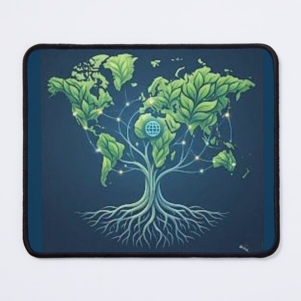 Item preview, Connected World Eco-Map - Global Sustainability Tree of Life Network designed and sold by GiftzCircle.