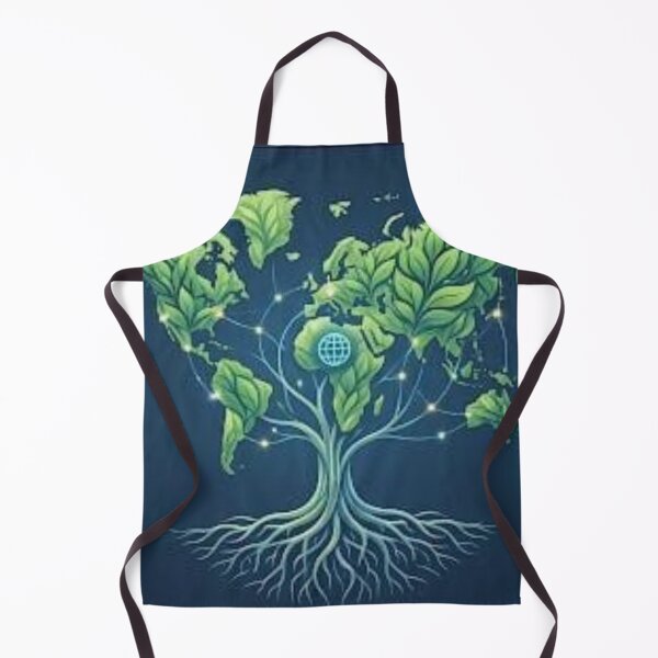 Item preview, Connected World Eco-Map - Global Sustainability Tree of Life Network designed and sold by GiftzCircle.