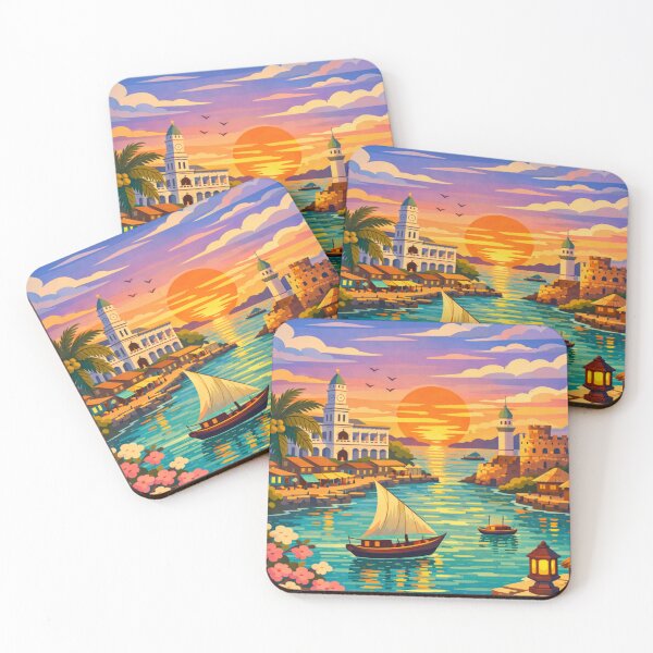 Item preview, Zanzibar City Tanzania Vintage Travel Art designed and sold by MatthewHeights.