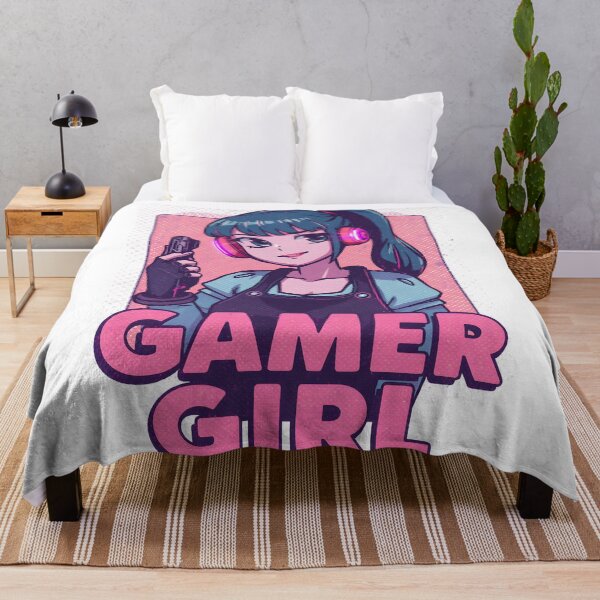 Item preview, Gamer Girl – Retro Arcade Cute Girl designed and sold by Dhenin Studio.