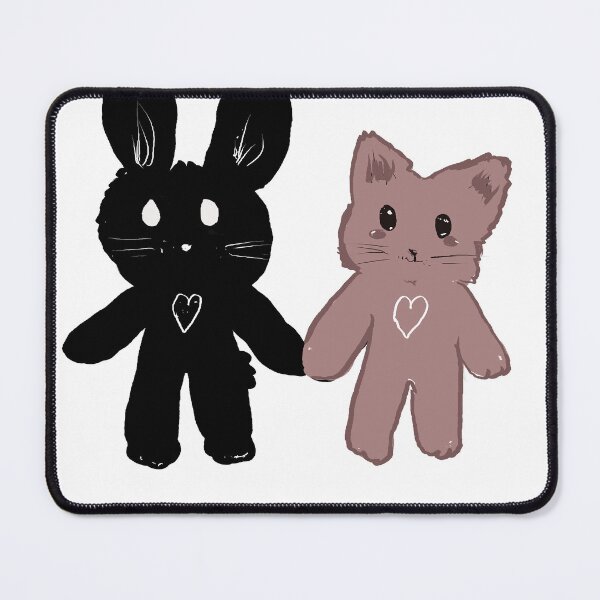 Item preview, Kitty and bunny chiibi holding hands designed and sold by MysticRacoon6.