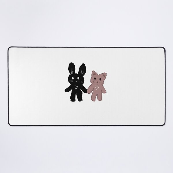 Item preview, Kitty and bunny chiibi holding hands designed and sold by MysticRacoon6.