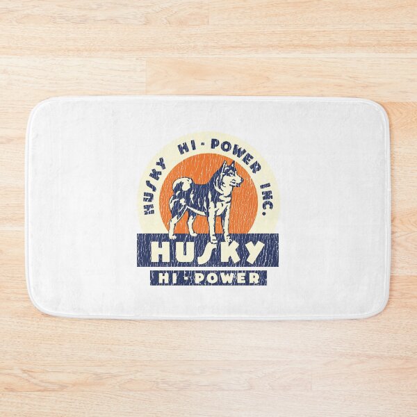 Item preview, Husky hi-power inc. - husky dog racer, husky owner, husky lover - aged, worn print designed and sold by retropetrol.