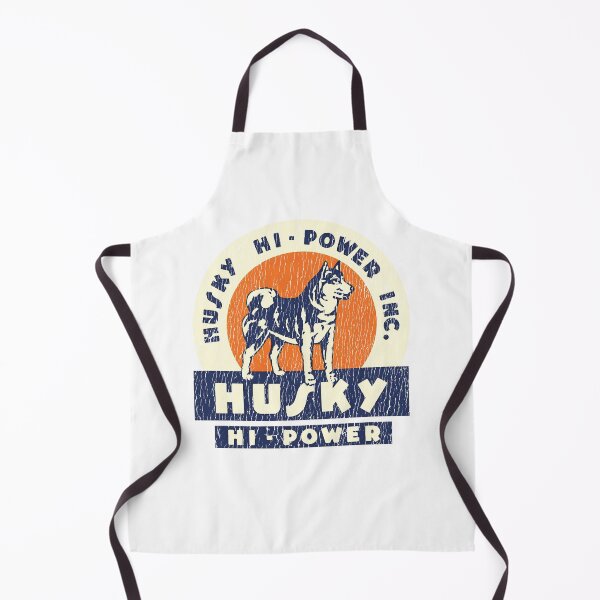 Item preview, Husky hi-power inc. - husky dog racer, husky owner, husky lover - aged, worn print designed and sold by retropetrol.