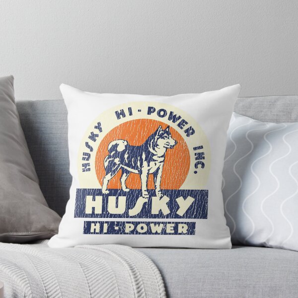 Item preview, Husky hi-power inc. - husky dog racer, husky owner, husky lover - aged, worn print designed and sold by retropetrol.