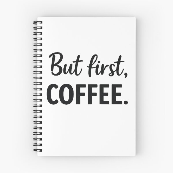 Item preview, But First Coffee Funny Quote – Minimalist Black and White Typography Design for Coffee Lovers designed and sold by SkyLineArt-Works.