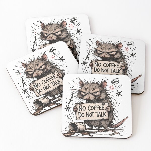 Item preview, No Coffee. Do Not Talk! T-Shirt | Funny Dark Humor Coffee Protest Tee | Unhinged Animal Sign Shirt | Sarcastic Coffee Addict Gift designed and sold by Retro Haard!.