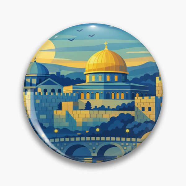 Item preview, Jerusalem Israel Vintage Travel Art designed and sold by MatthewHeights.