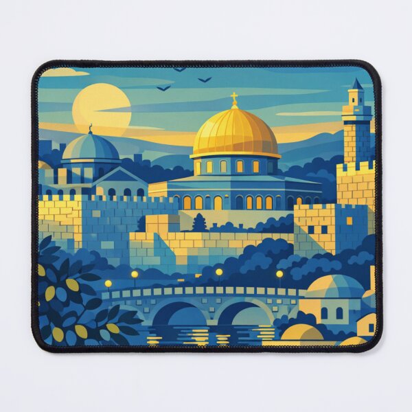 Item preview, Jerusalem Israel Vintage Travel Art designed and sold by MatthewHeights.