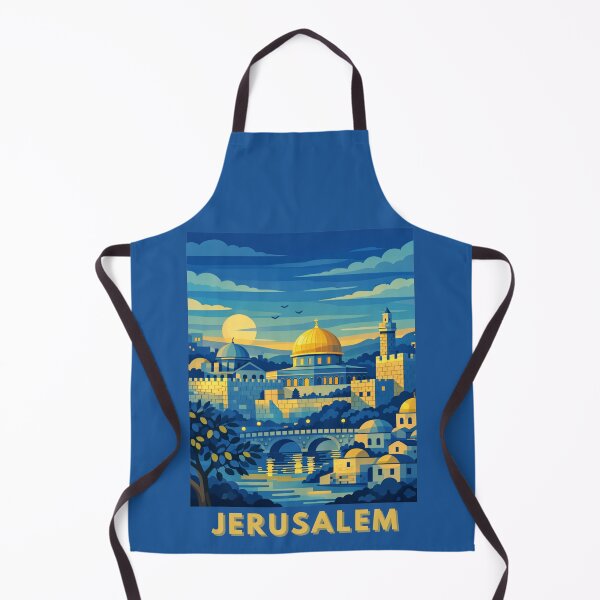 Item preview, Jerusalem Israel Vintage Travel Art designed and sold by MatthewHeights.