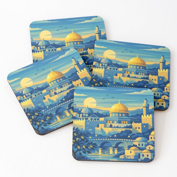 Item preview, Jerusalem Israel Vintage Travel Art designed and sold by MatthewHeights.
