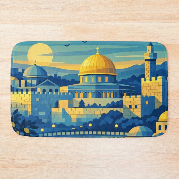 Item preview, Jerusalem Israel Vintage Travel Art designed and sold by MatthewHeights.