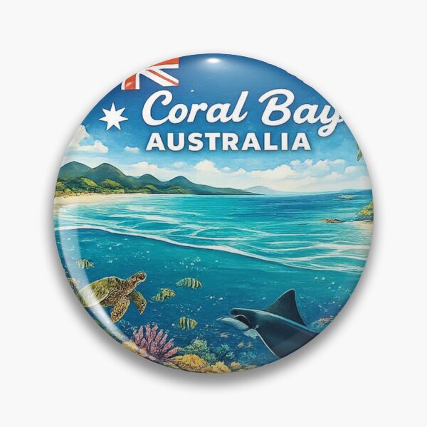 Item preview, Vintage Travel Art of the Coral Bay designed and sold by HaydenMillepied.