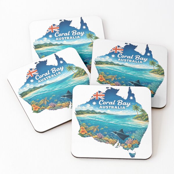 Item preview, Vintage Travel Art of the Coral Bay designed and sold by HaydenMillepied.