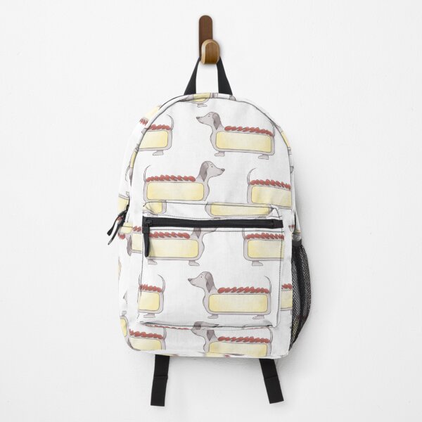 Item preview, Hot dog sausage dog white print  designed and sold by Bonny-Shatwell.