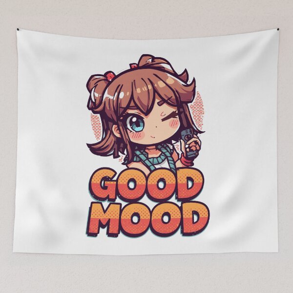 Item preview, Good Mood Crush – Cute Gamer Girl designed and sold by Dhenin Studio.