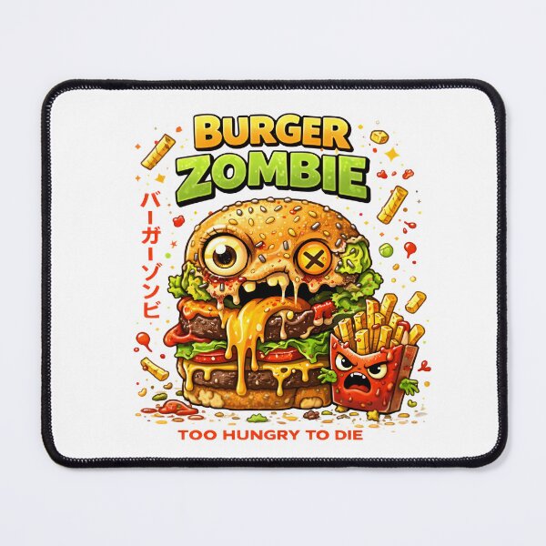 Item preview, Burger Zombie Kawaii Horror Food Monster Funny Halloween Japanese Streetwear designed and sold by Snackwear Apparel.