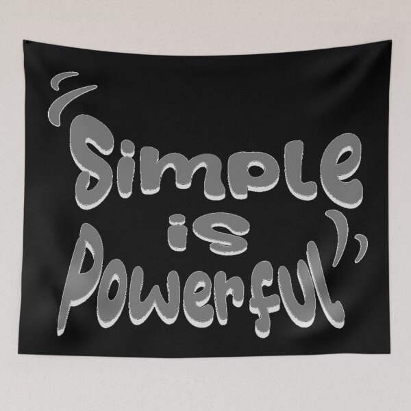 Item preview, Simple is powerful designed and sold by TexturaMint.