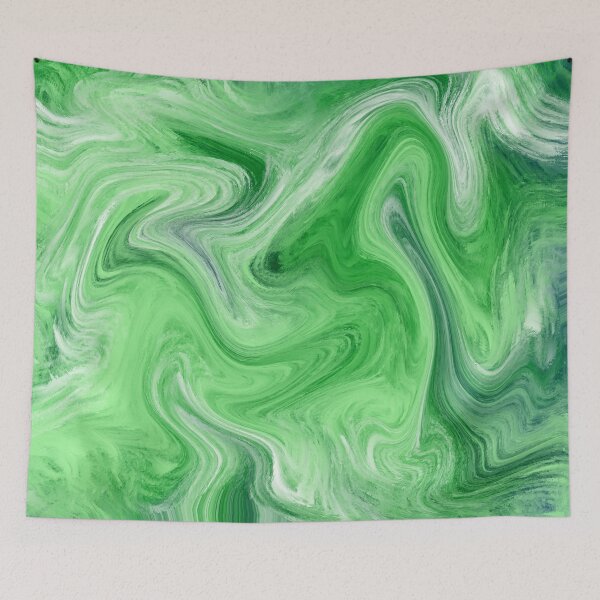 Artikelvorschau, Emerald Flow – Abstrakte Wirbelkunst in Grün entworfen und verkauft von MH-Studio.