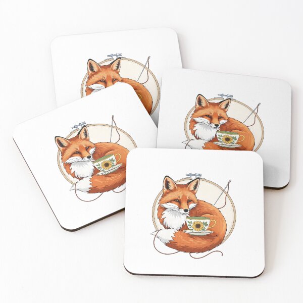 Item preview, Needlepoint Teacup Fox designed and sold by pumsquare.