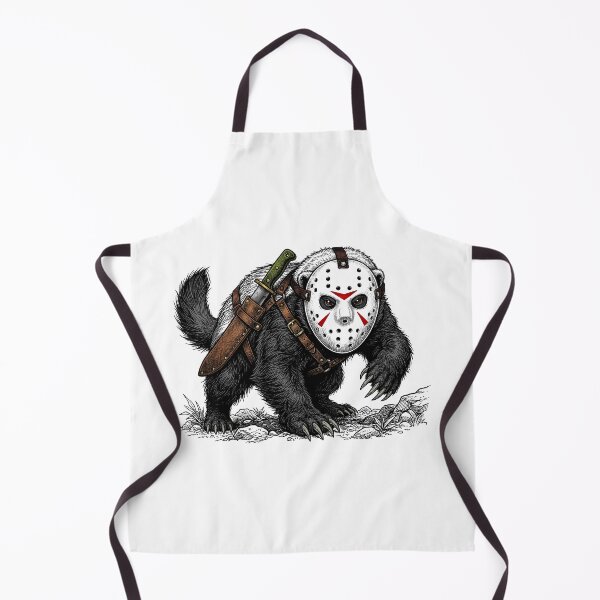 Item preview, Honey badger in a hockey mask designed and sold by krabbaraban.