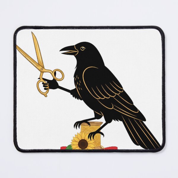 Item preview, Embroidery Scissors Crow designed and sold by pumsquare.