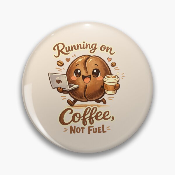 Item preview, Cute Coffee Bean with Laptop | Running on Coffee Not Fuel Kawaii Work Humor designed and sold by PopCulturePixel.