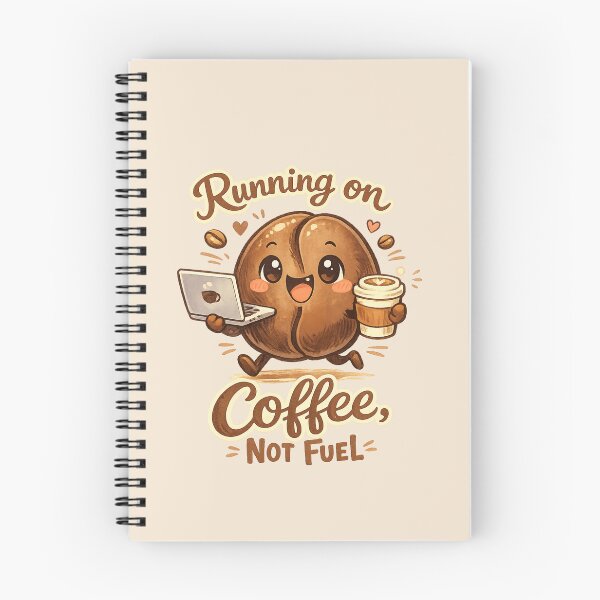 Artikelvorschau, Niedliche Kaffeebohne mit Laptop | Betrieb mit Kaffee statt Treibstoff – Kawaii-Arbeitshumor entworfen und verkauft von PopCulturePixel.