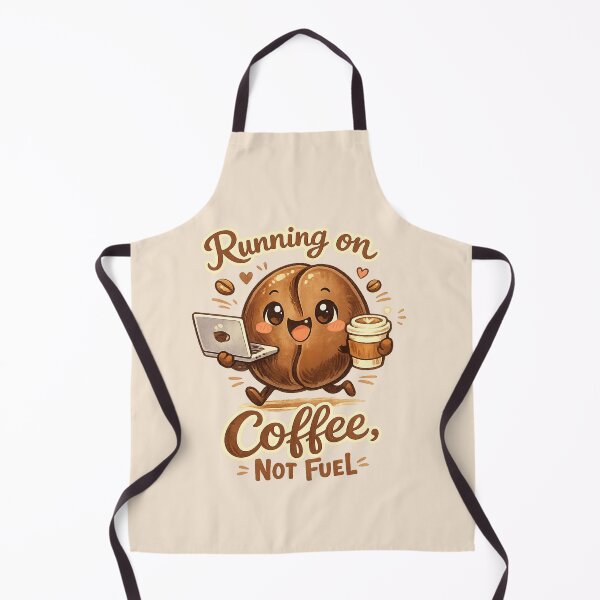 Item preview, Cute Coffee Bean with Laptop | Running on Coffee Not Fuel Kawaii Work Humor designed and sold by PopCulturePixel.