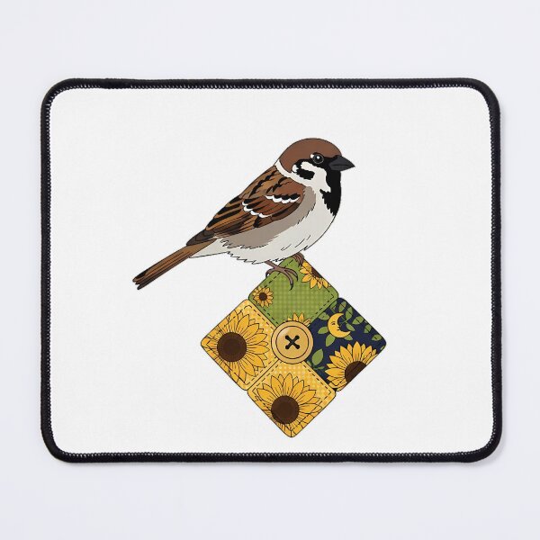 Item preview, Patchwork Sparrow Charm designed and sold by pumsquare.